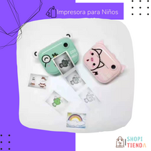 Cargar imagen en el visor de la galería, Camara De Impresion Instantanea Infantil Niños Doble Camara