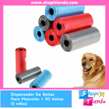 Cargar imagen en el visor de la galería, Dispensador De Bolsas Para Mascotas + 30 bolsas (2 rollos)