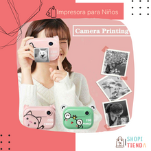 Cargar imagen en el visor de la galería, Camara De Impresion Instantanea Infantil Niños Doble Camara
