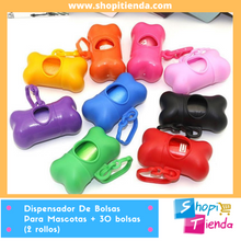 Cargar imagen en el visor de la galería, Dispensador De Bolsas Para Mascotas + 30 bolsas (2 rollos)
