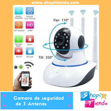 Cargar imagen en el visor de la galería, Cámara De Seguridad Robótica Ip 3 Antenas
